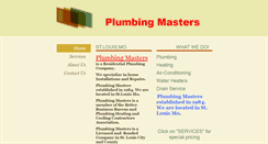 Desktop Screenshot of plumbingmasters.com
